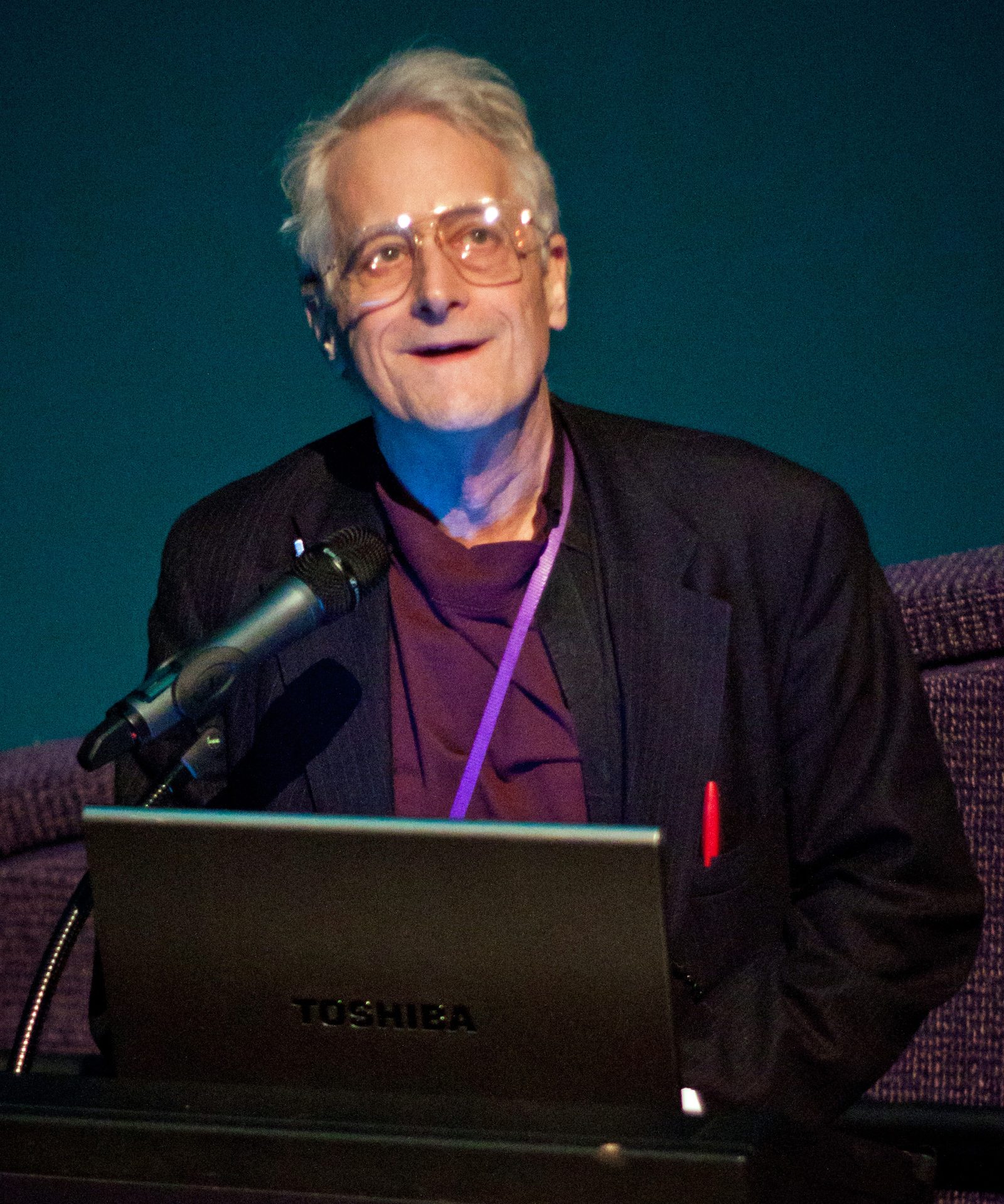 Ted Nelson at The Tech Museum, San Jose, February 2011